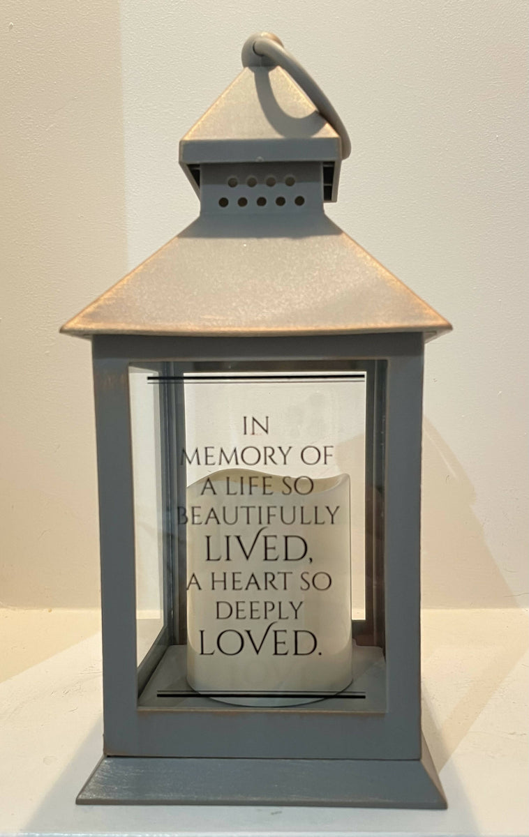 Memorial Lantern: In memory of a life so beautifully lived, a heart so ...